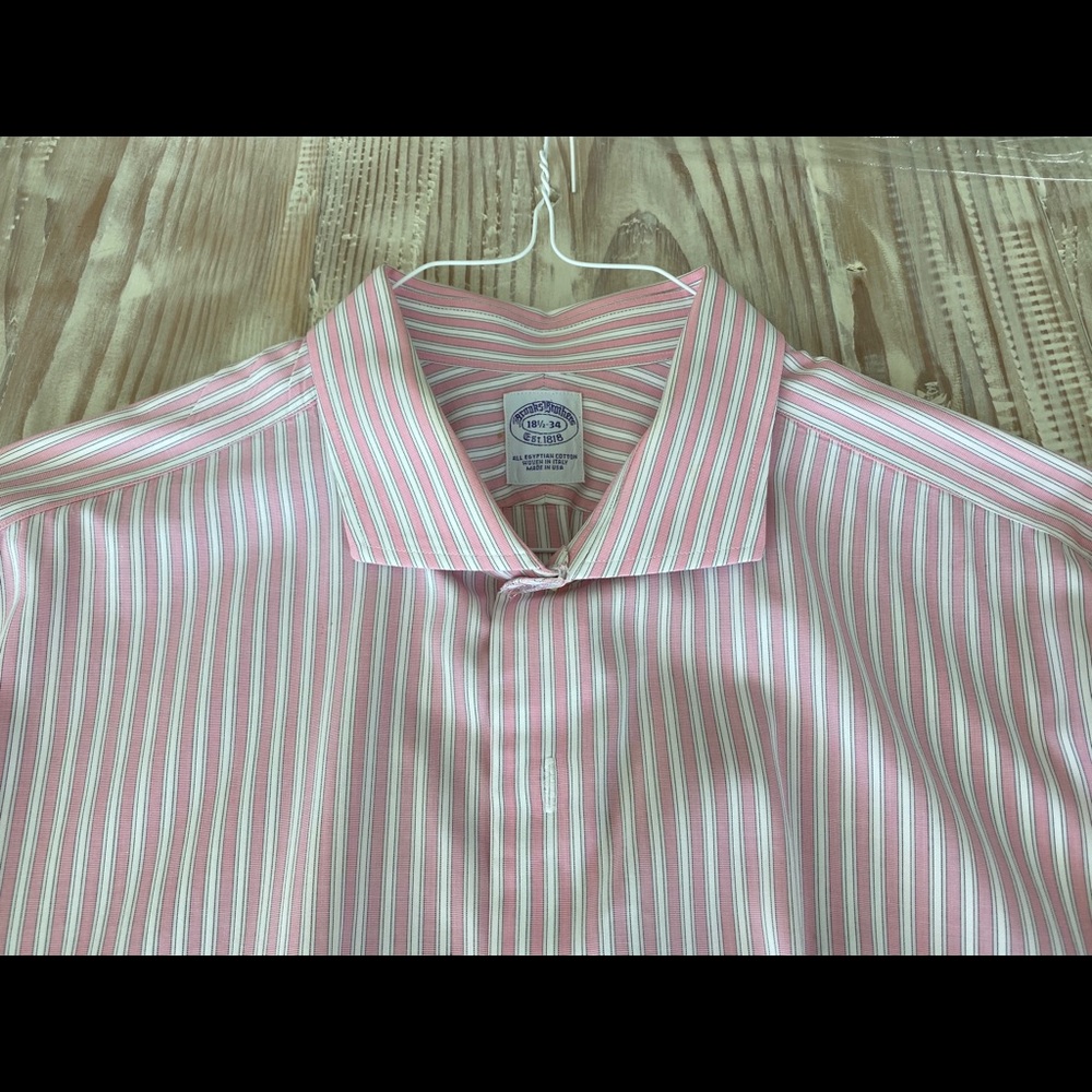 BROOKS BROTHERS French Cuff Dress Shirt 18.5 34